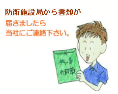 防音工事事務手続委託業者から書類配布